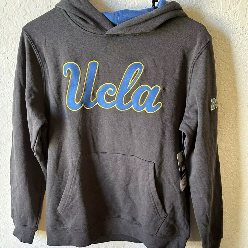 Youth Colosseum Charcoal UCLA Bruins Stitched Pullover Hoodie Medium 12-14